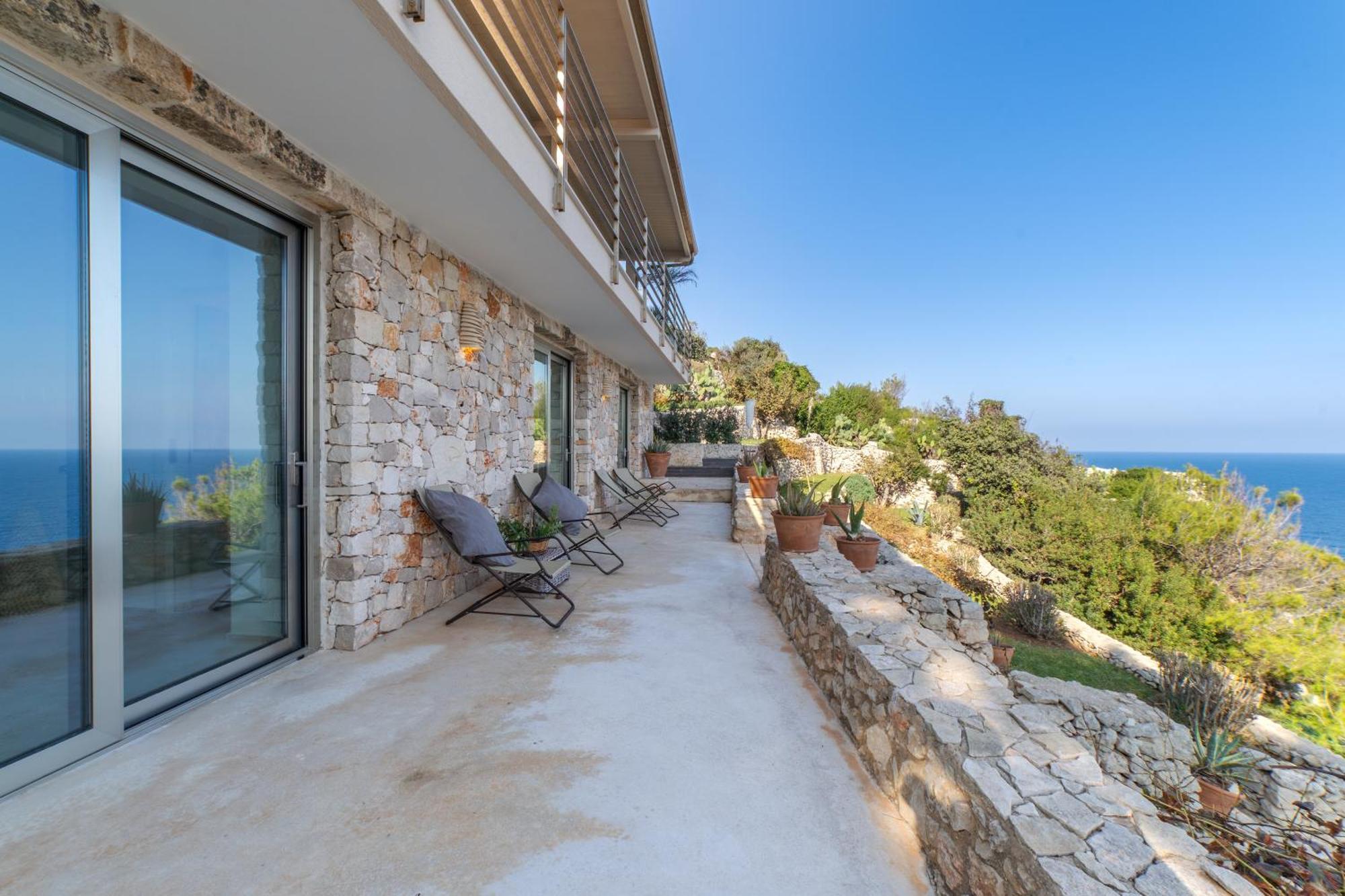 גאליאנו דל קאפו Villa Cliff מראה חיצוני תמונה
