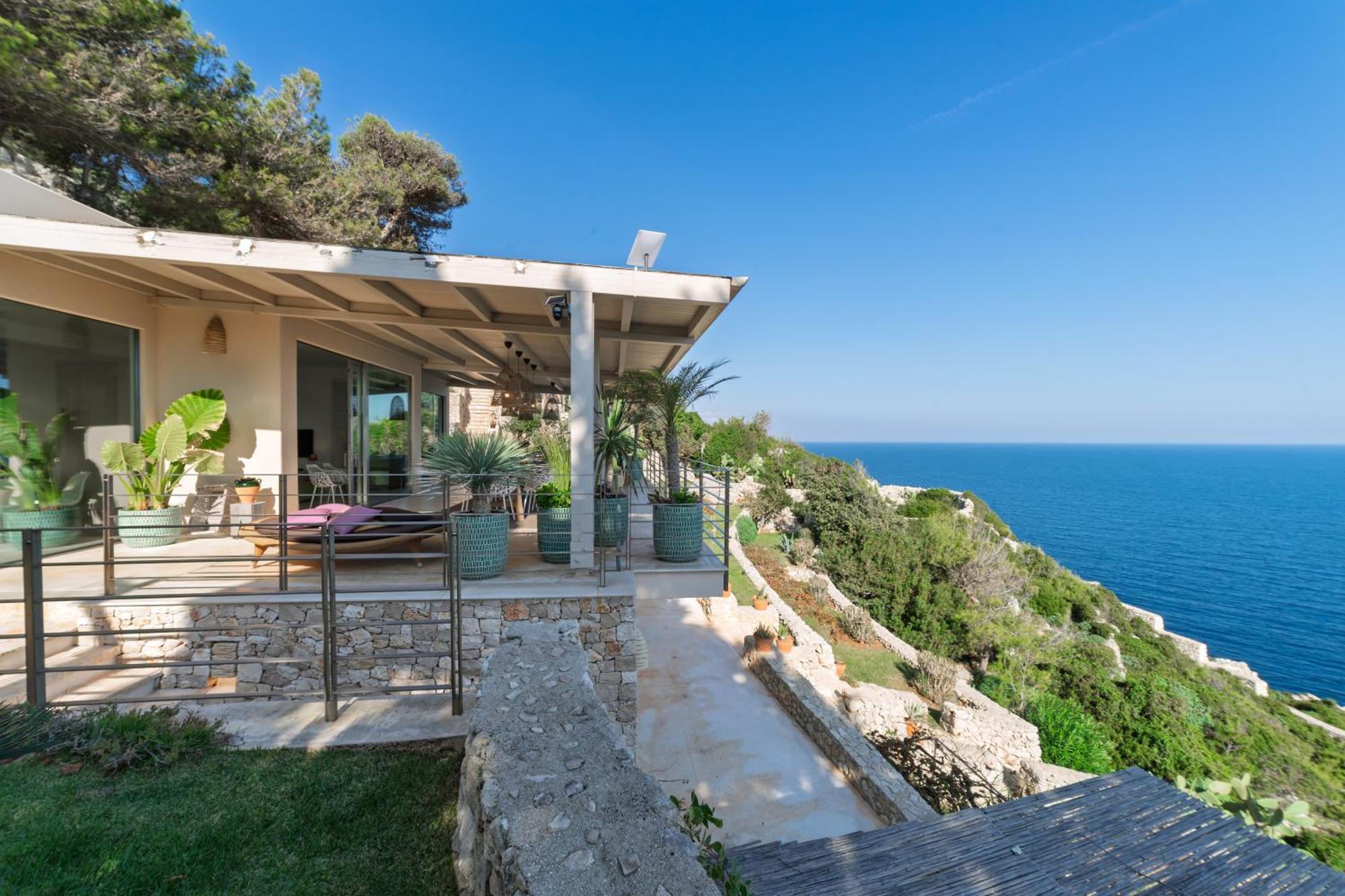 גאליאנו דל קאפו Villa Cliff מראה חיצוני תמונה